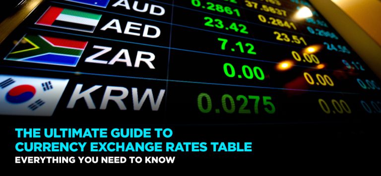 The Ultimate Guide to Currency Exchange Rates Table: Everything You Need to Know